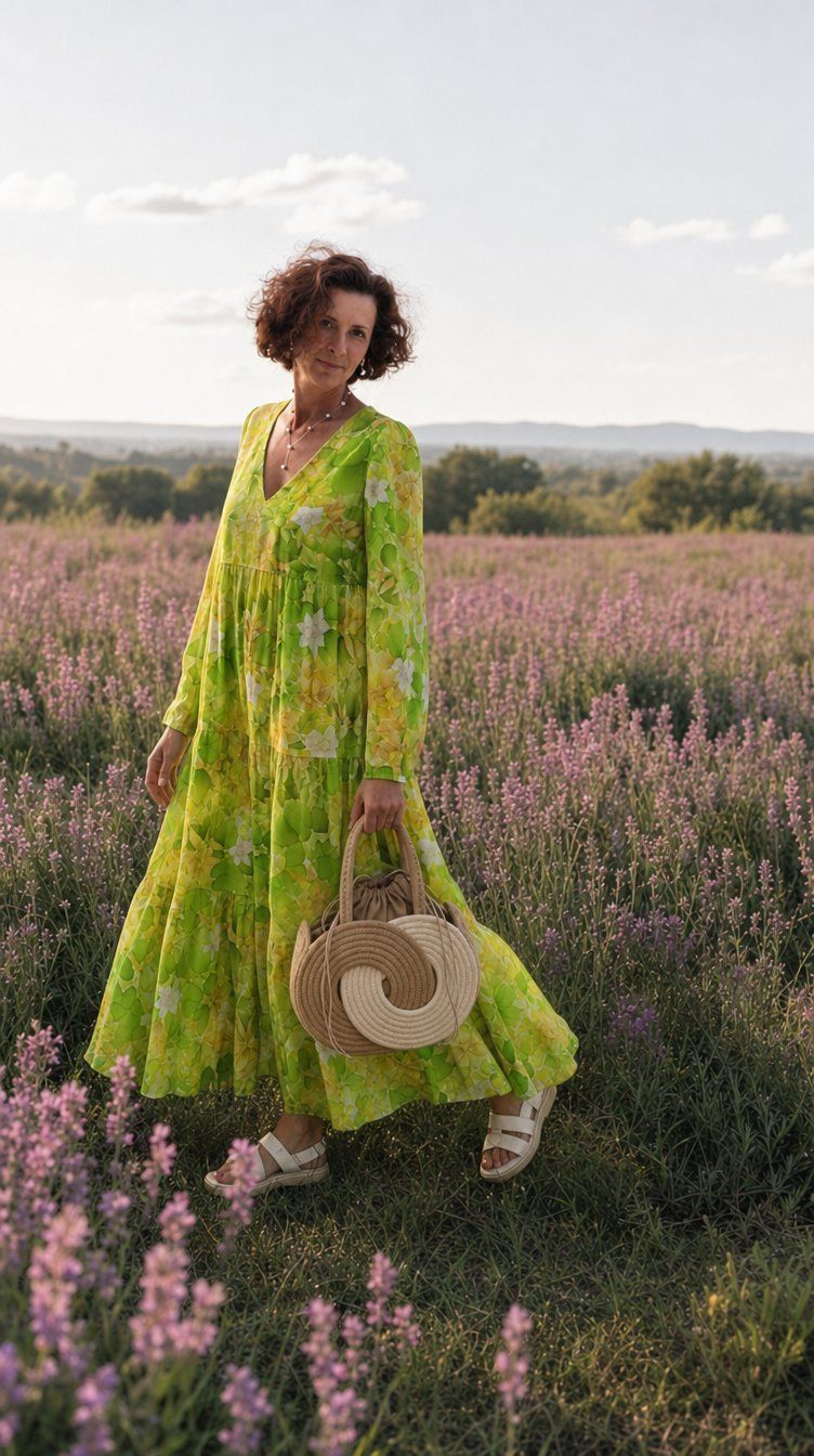 Robes: Robe en soie verte – Neuf (Voir description) à Fribourg par VictoriaShop7