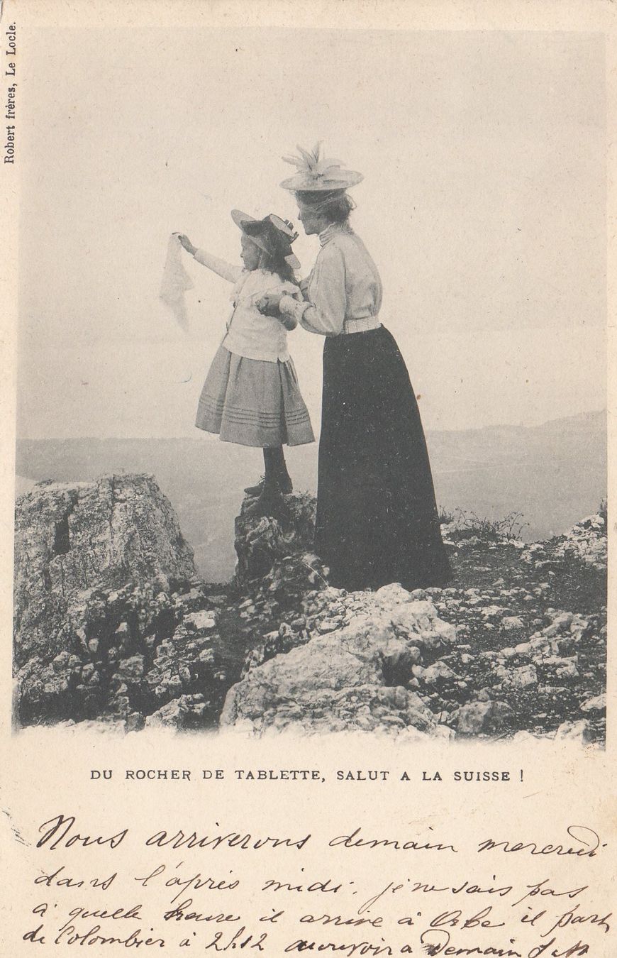 Ansichtskarten: Rocher de Tablette 1901 – Gebraucht aus Bürglen TG von StampGraf