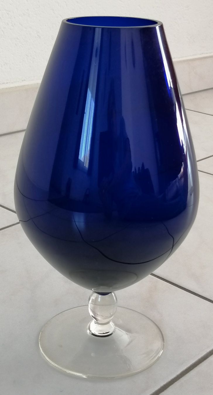 Vasen & Gefässe: Glasvase Sarner Glas, Kelchform, Höhe 28 cm – Neu (gemäss Beschreibung) aus Oberriet SG von Atir47 3