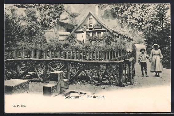 Cartoline postali: AK Solothurn, Einsiedelei – Usato da Berlin venduto da bartko-reher