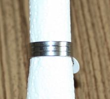 Fingerring Stahl silber Ø 19mm NEU (34)