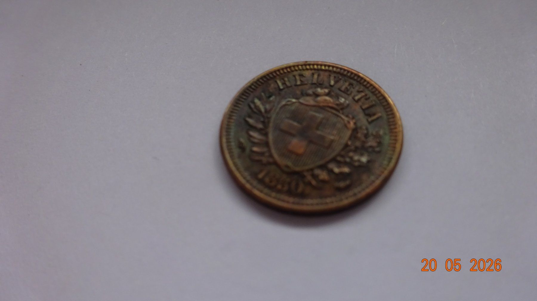 Tutti le monete: 1 Rappen 1850 Très rare – Usato da bassecourt venduto da Oursvert 2