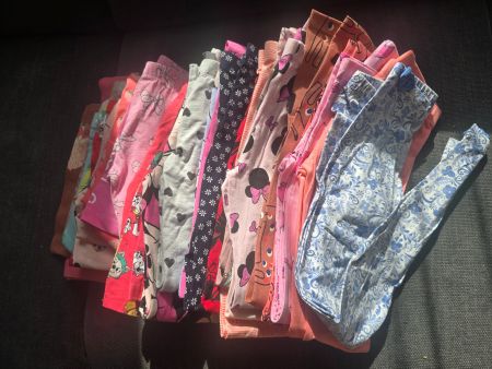 Mädchen Leggings bunte Muster Grösse 134, 5 Stk