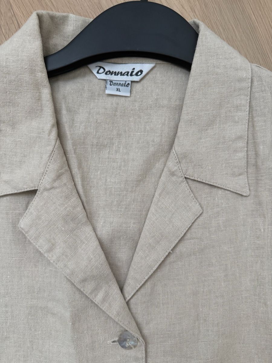 Blusen: Damen Weste beige Grösse XL Leinen Baumwolle – Gebraucht aus Itingen von Granini_93 1
