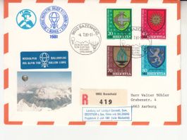 Hochalpen Ballonflug 1981 mit SBK J273 - J276