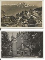 Rigi Kaltbad LU ob Vitznau 2 AK Hotel + Kapelle ab  1930