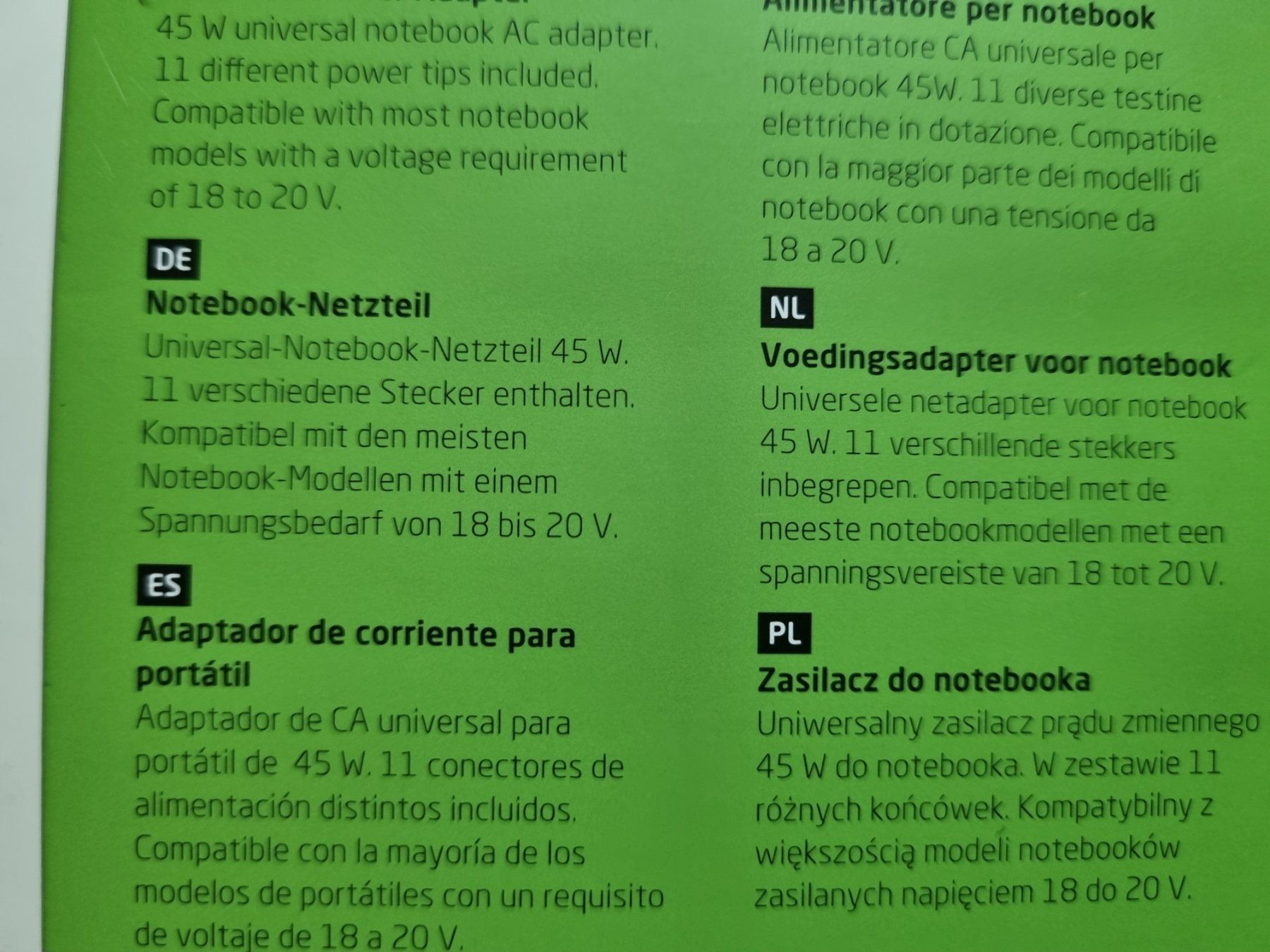 Laufwerke & Adapter: UNIVERSAL POWER ADAPTER FÜR NOTEBOOK ETC. / OVP / ISY – Neu und originalverpackt aus Zofingen von Felpa 2