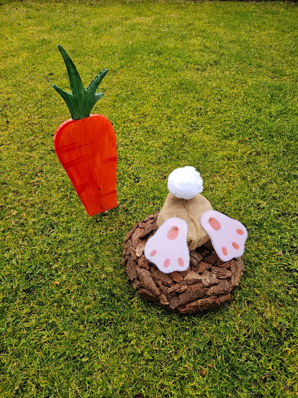 Tutte le decorazioni: Ostern, Hase + Karotte, Hasengrube, Osterdeko – Nuovo (secondo la descrizione) da Brunnen venduto da kent03 2