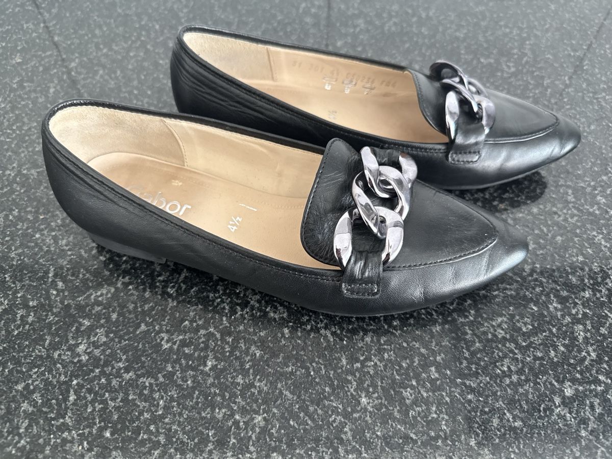 Gabor Scarpe da donna: Gabor Leder Loafers Schwarz Gr. 4 1/2 – Nuovo (secondo la descrizione) da Pfungen venduto da fes_9gxb 1