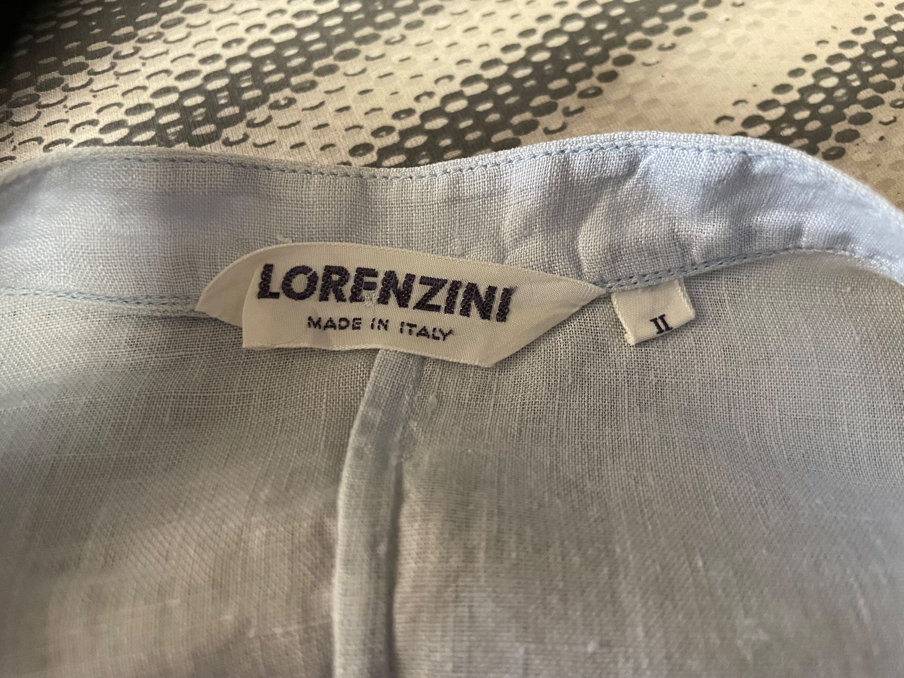 Camicette: Lorenzini Leinen Bluse/Jacke II hellblau – Usato da Bern venduto da Rigoler 3