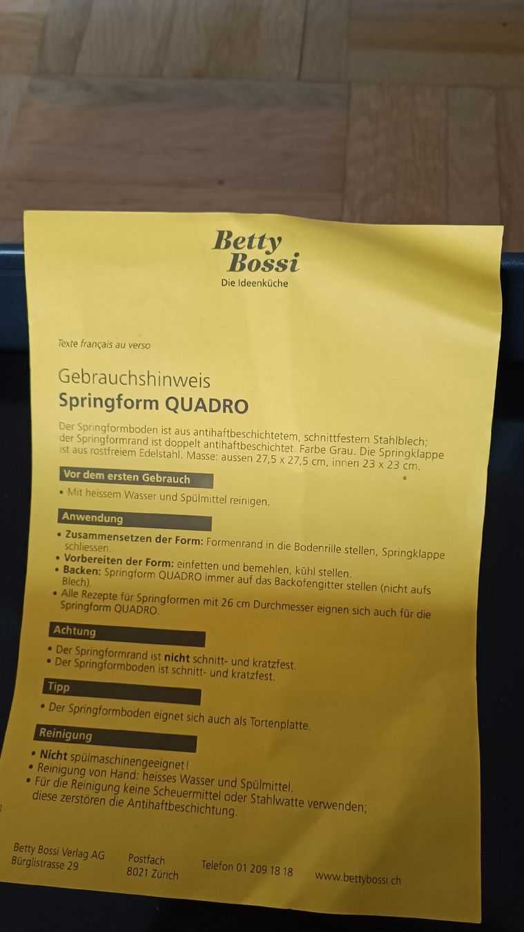 Betty Bossi Teglie da forno: Zenker Springform, neuwertig, 42x29cm – Nuovo (secondo la descrizione) da Baden venduto da zuppel 1