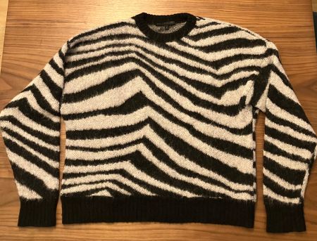 Cropped Drykorn Sweater Zebra Pattern Grösse S