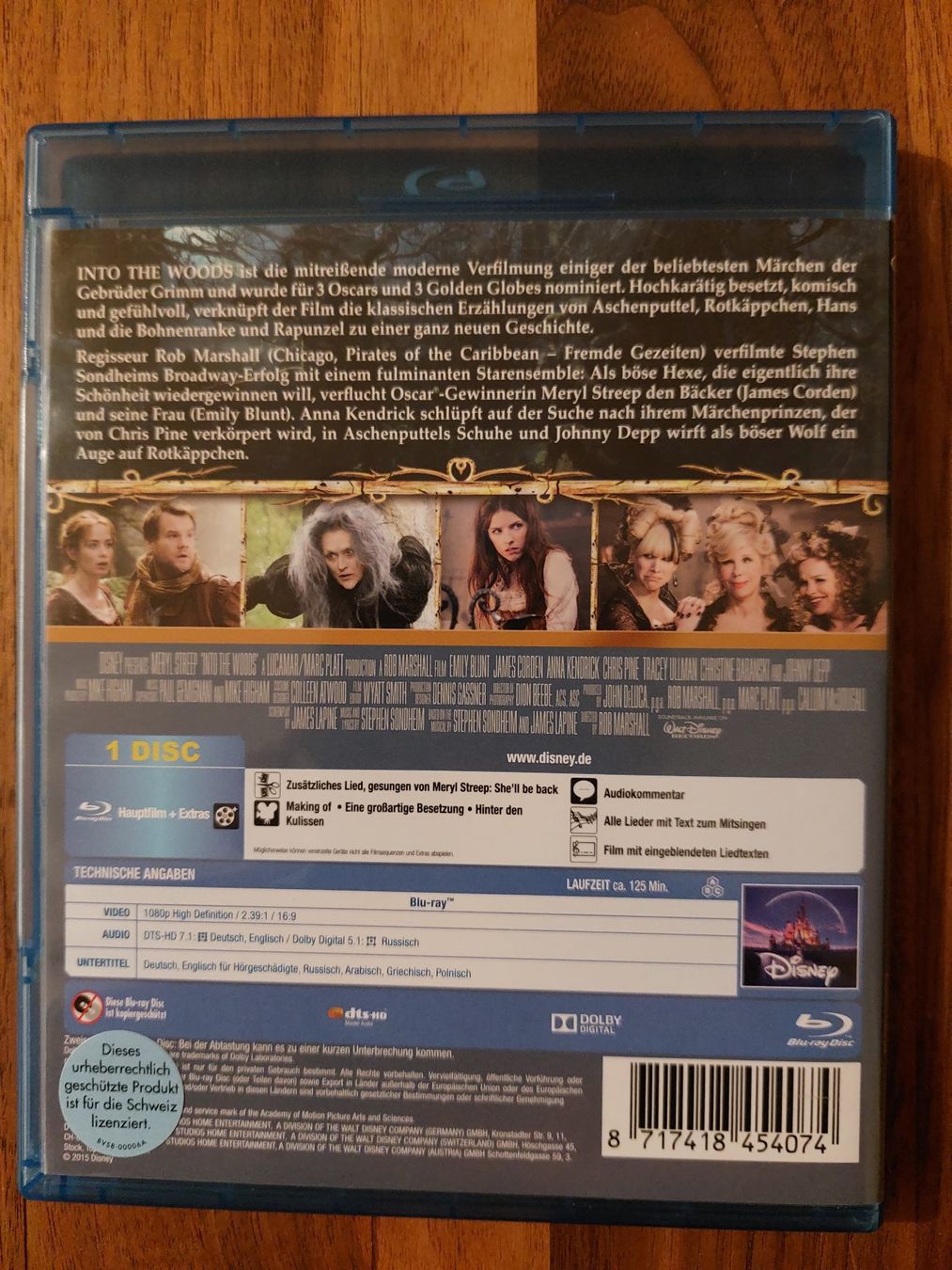 Tutti i DVDs: Blu Ray - Into the Woods – Usato da Rheinfelden venduto da FilmAuktion 1