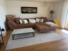 Sofa Couch wildleder braun (XXL)