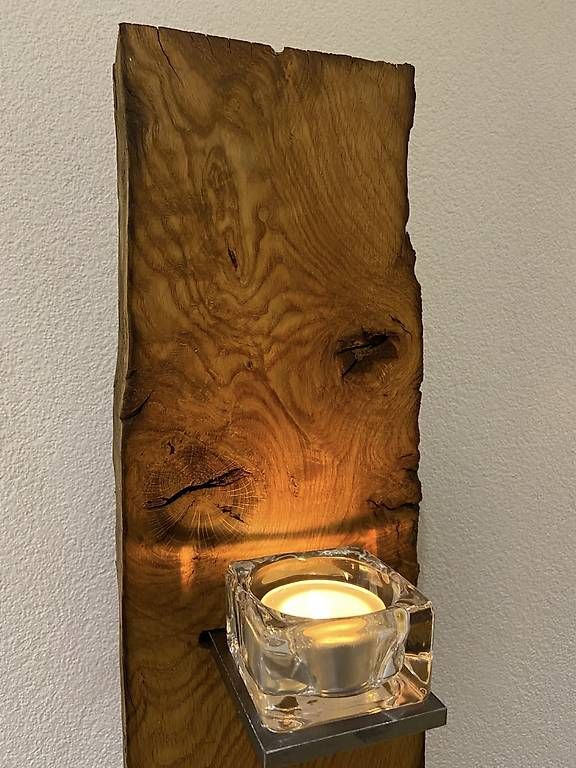 Kerzenständer: Kerzenständer antiker Eichenbalken - massiv – Gebraucht aus Wilen b. Wil von Cheerio7 2