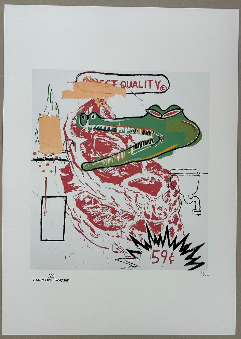 Poster & Bilder: Basquiat. Untitled, Graffiti, POP Art 26/100 – Neu (gemäss Beschreibung) aus Meilen von Smgdesign