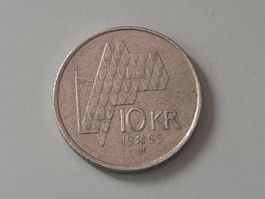 10 Corone (10 Kroner) della Norvegia del 1995