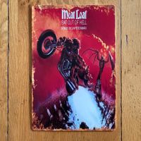 Blechschild 30x20cm MEAT LOAF Bat out of Hell HardRock Retro