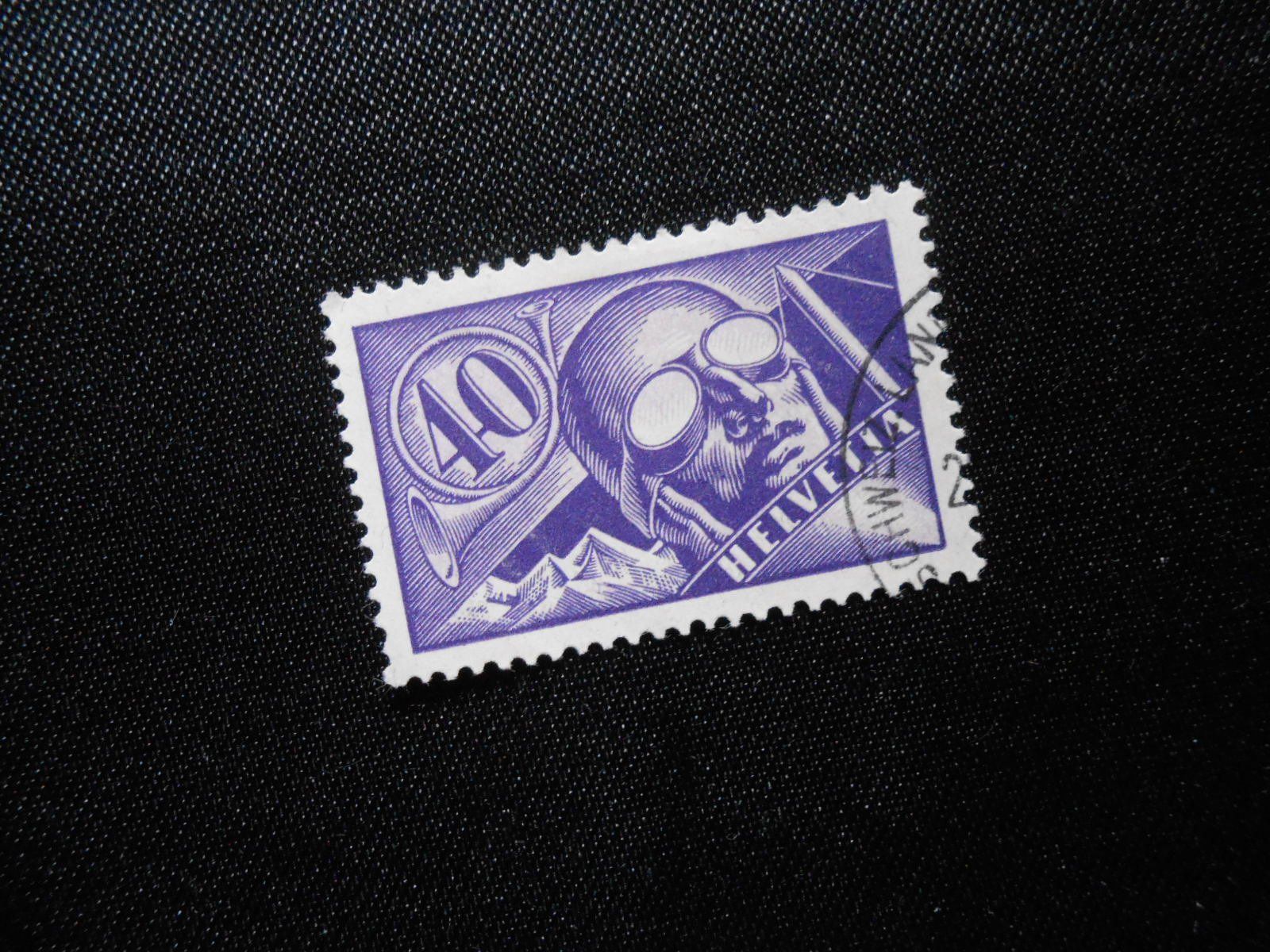 Alle Briefmarken: CH Z 7  40C  Flugpost  1923  Z CHF 85 – Gebraucht aus Hallwil von pkaiser44