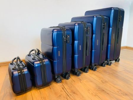 gateBAG 6er Reisekoffer XXL Bundle POLYCARBONAT BLAU NEU