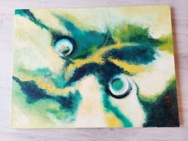 Abstraktes gemaltes Bild auf Leinwand