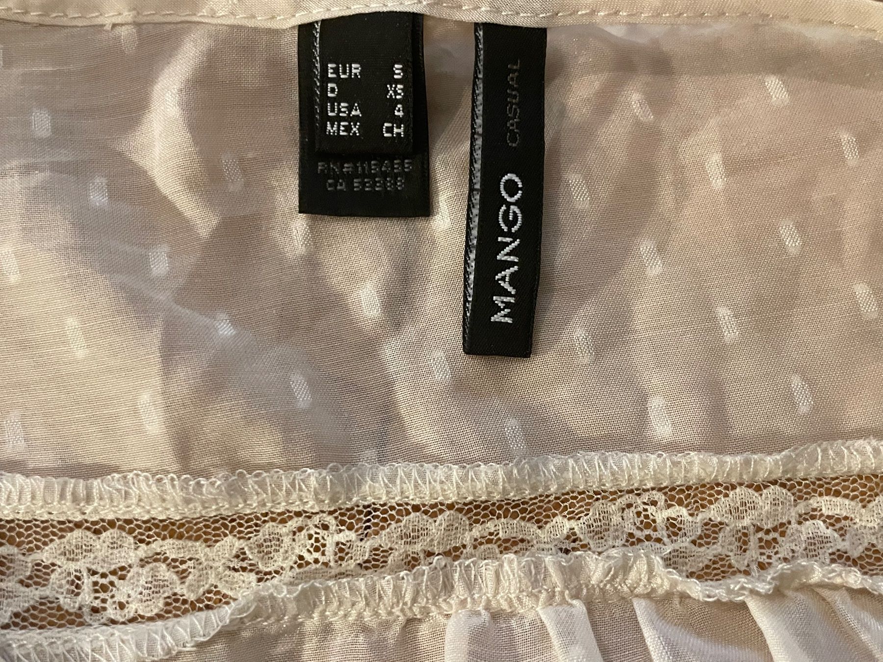 Mango Blusen: Ravissante blouse dentelle MANGO beige | Spitzenbluse Gr. S – Gebraucht aus Zürich von AnnaSa 6