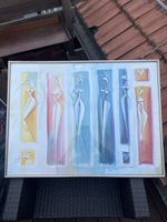 Gemälde "Damen" gerahmt 60x80 cm