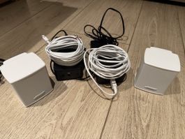 Bose Surround Speakers-Weiss-inklReceiver und Wandhalterung