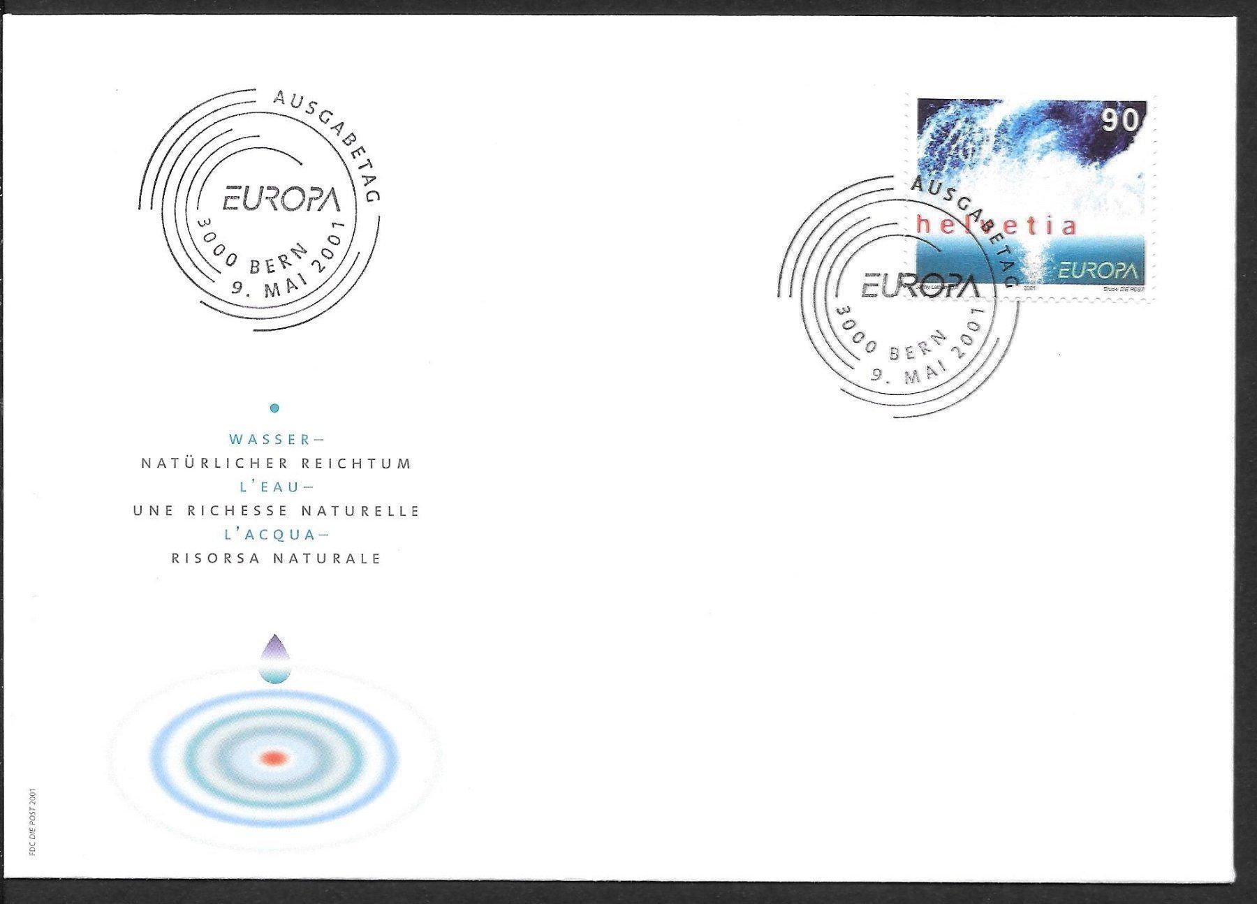 Tutti i francobolli: FDC 1022 Europamarke ET 9.5.2001 – Nuovo (secondo la descrizione) da Olten venduto da clotaldi