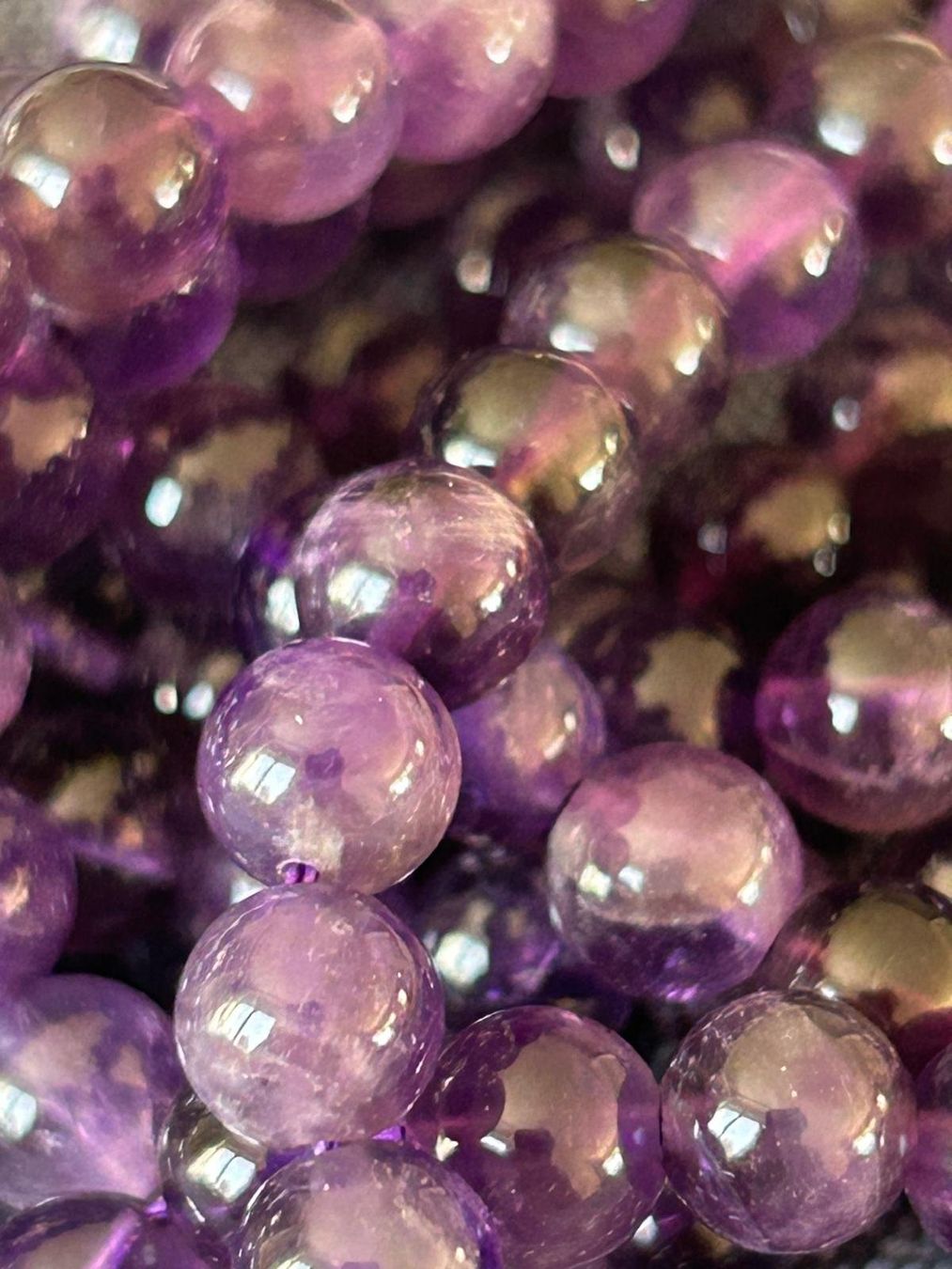 Minerali & Pietre curative: Strang echte Amethyst Level 2 beads 6 mm – Nuovo e nell'imballaggio originale da Niederrohrdorf venduto da Ytobi 1