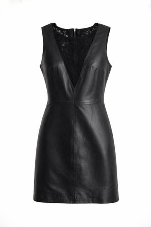 abito in pelle  con pizzo - Taglia xxs