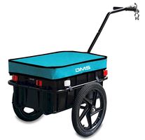DMS Fahrradanhänger 70L blau