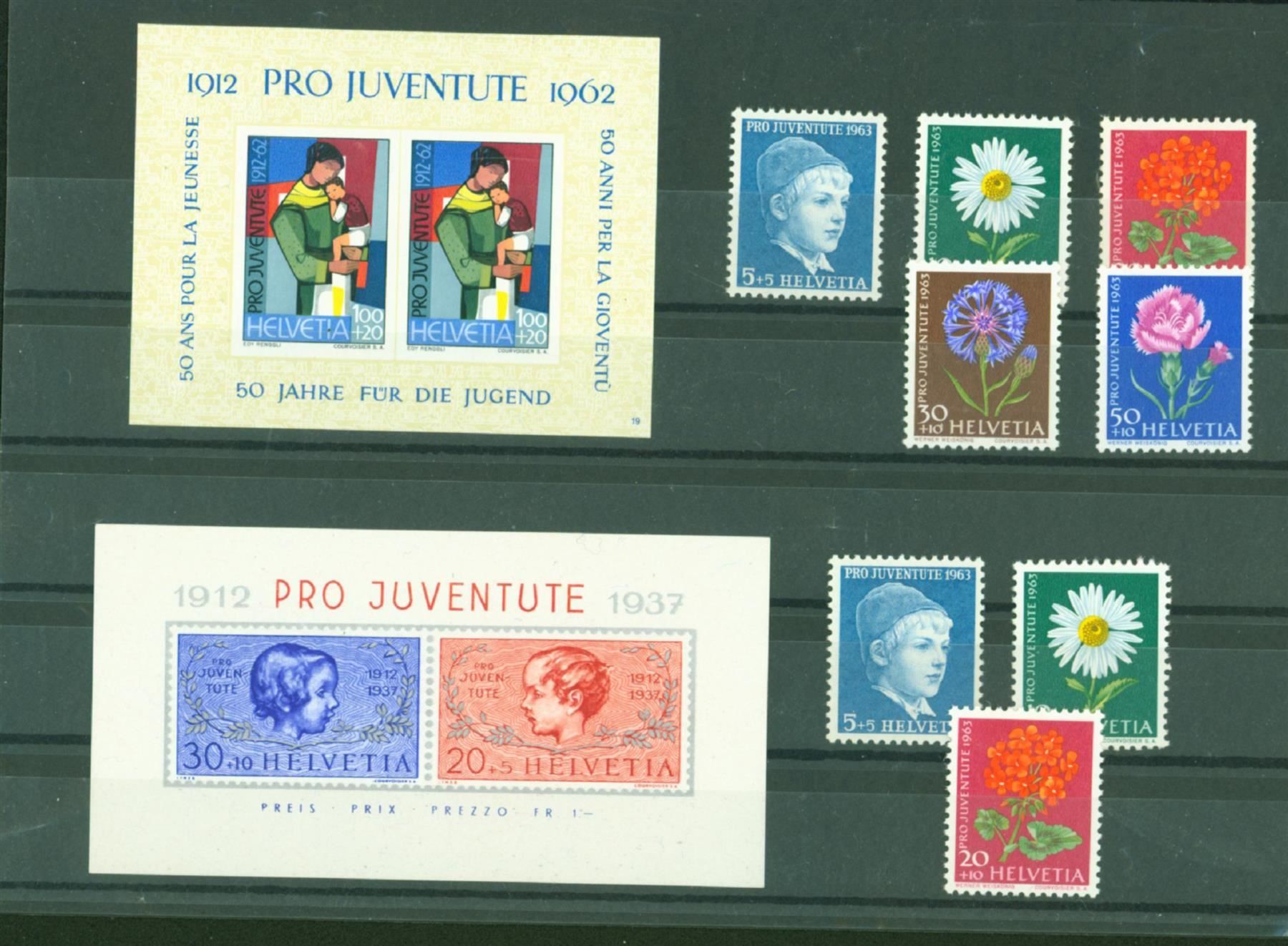 Tutti i francobolli: Pro Juventute kleine Slg. 2 Blocks(PJ633 – Nuovo (secondo la descrizione) da Seuzach venduto da Harri19