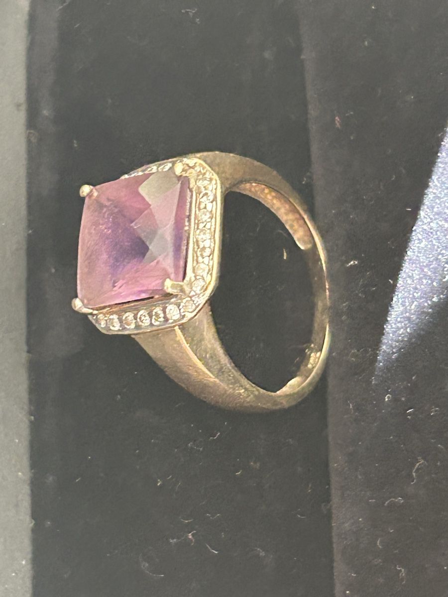 Anelli: Goldring 585 Amethyst Diamanten – Usato da Roggwil BE venduto da Viking72 1