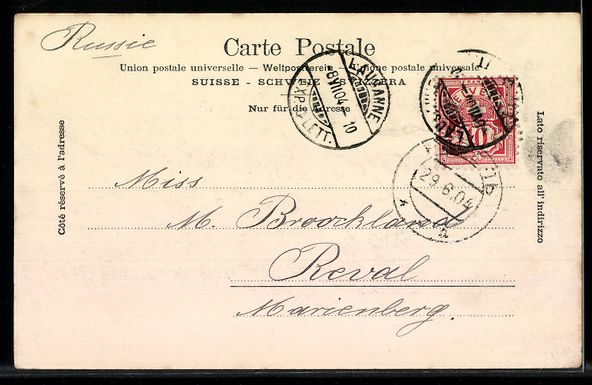 Cartoline postali: AK Lausanne, Ortsansicht mit Kirche – Usato da Berlin venduto da bartko-reher 1