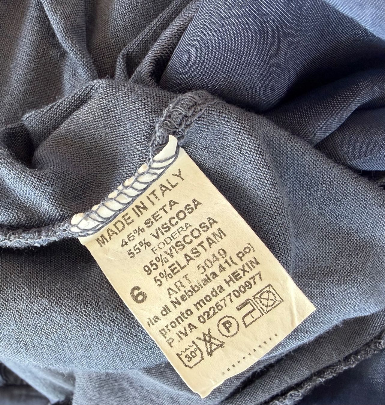 Vestiti: Made in Italy Kleid mit Seide Gr.M – Usato da Unterägeri venduto da Jutka_04 3