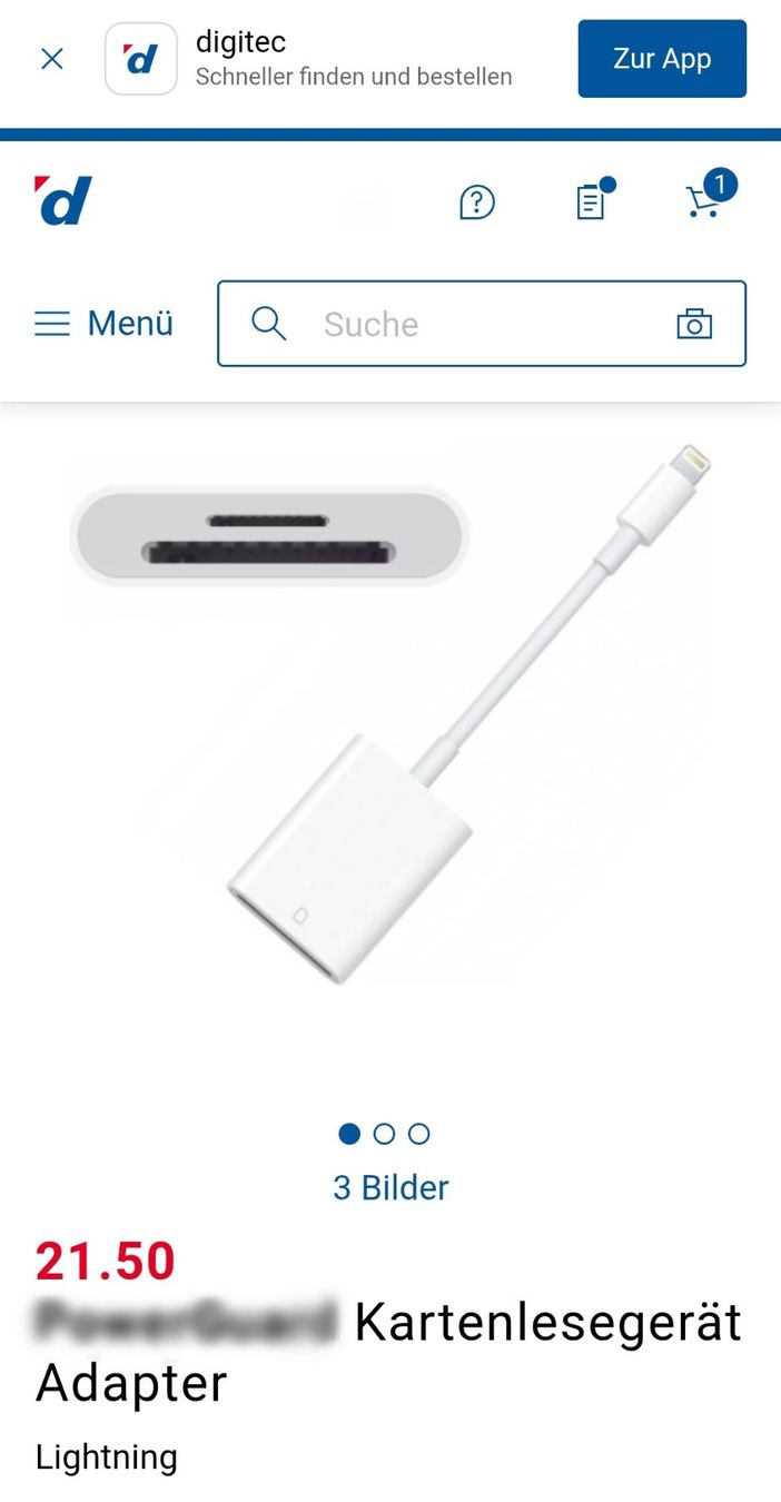 Unità & Adattatore: iPhone / iPad SD & MicroSD Kartenlesegerät Lightning – Nuovo e nell'imballaggio originale da Uster venduto da -FPS- 1