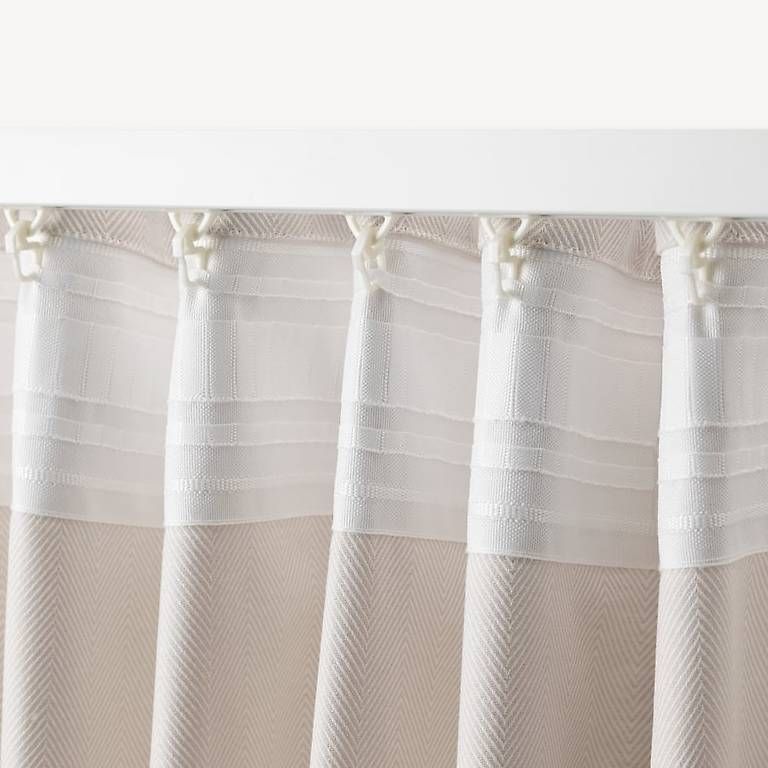 Ikea Rideaux: 4 neue Vorhänge Hellbeige Ikea Tibast – D'occasion à Zürich par alice_k 2
