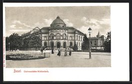 Basel, Universitäts-Bibliothek mit Stra
