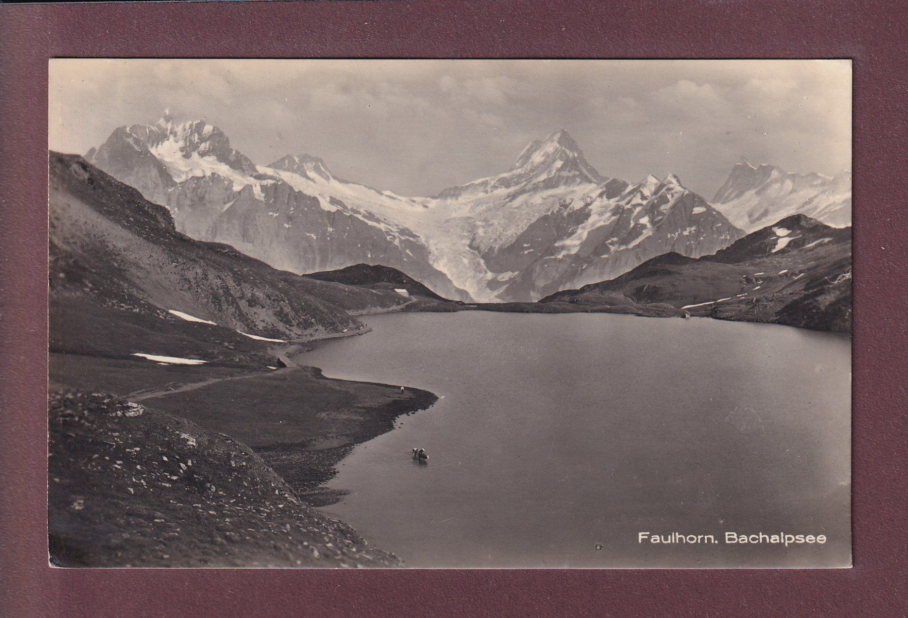 Cartoline postali: FAULHORN - Bachalpsee - 1924 – Usato da Pully venduto da nicecards