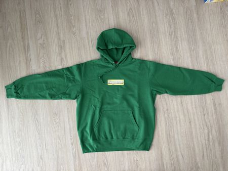 Supreme Bling Box Logo Kapuzenpullover Grün L