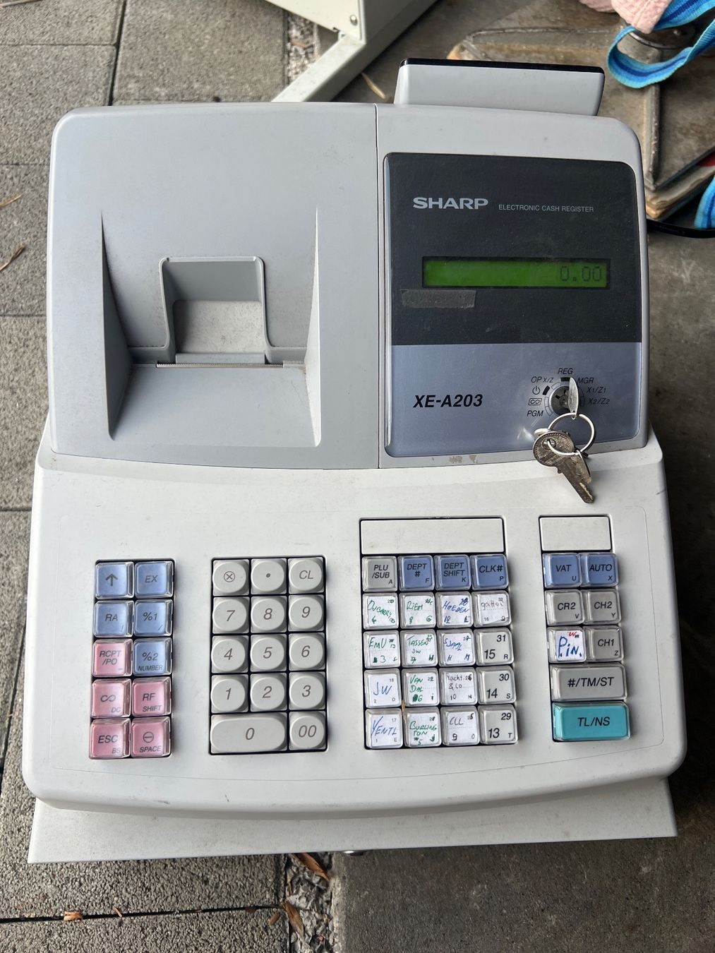 Sharp Kassen: Sharp xe-a203 Registrierkasse inkl. Ovp und BA – Gebraucht aus Egg b. Zürich von SwissTradingAgency 1