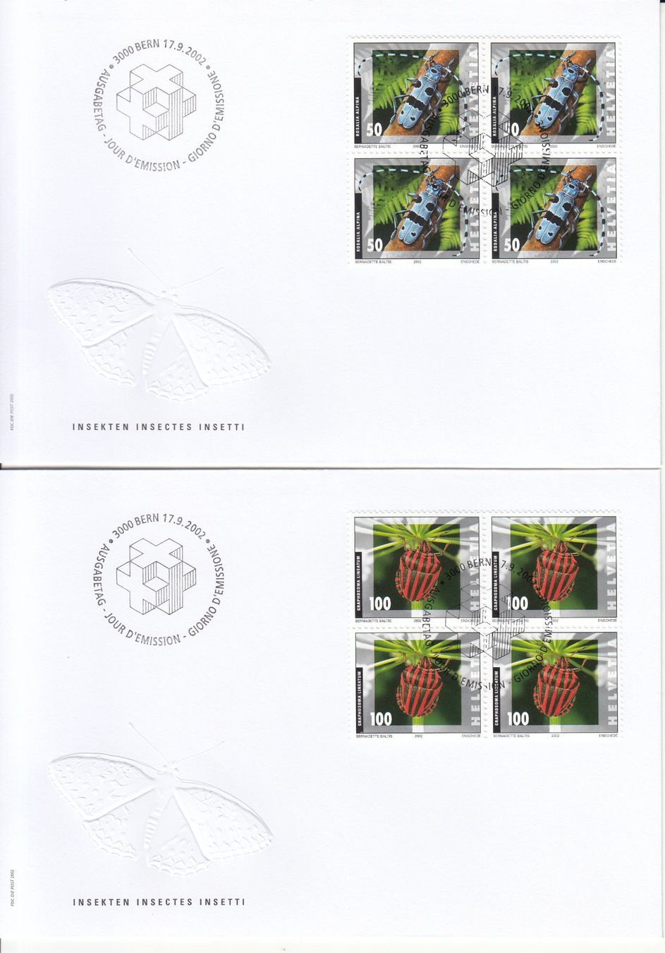 Tutti i francobolli: SBK 1061 - 1064 im 4er-Block FDC – Usato da Bürglen TG venduto da StampGraf 2