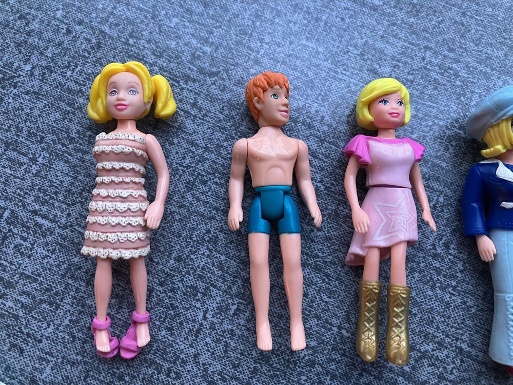 7 Polly Pocket Figuren gross, 3 Tiere, Kleider, Mattel (Gebraucht) in ...