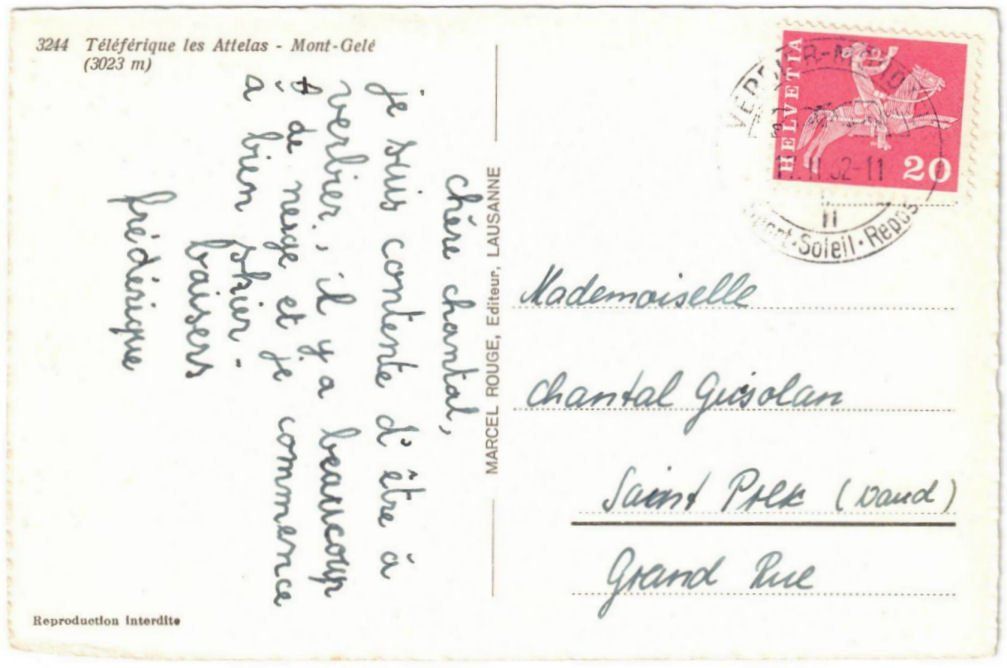 Cartoline postali: Verbier - Luftseilbahn Attelas – Usato da Binningen venduto da Mountainrider 1