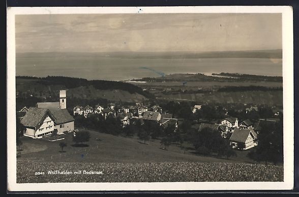 Cartoline postali: Wolfhalden, Ortsansicht gegen den Bodens – Usato da Berlin venduto da bartko-reher