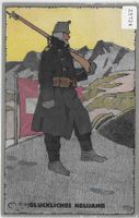 Feldpostkarte 1914 - Glückliches Neujahr