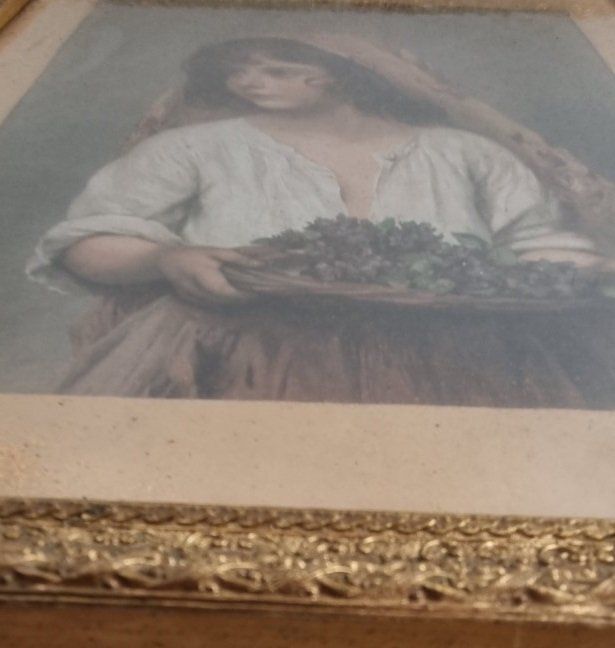 Foto & Immagini: Bild kleines Mädchen Kunstdruck Giuseppa – Usato da Flums venduto da Flumsantik 2