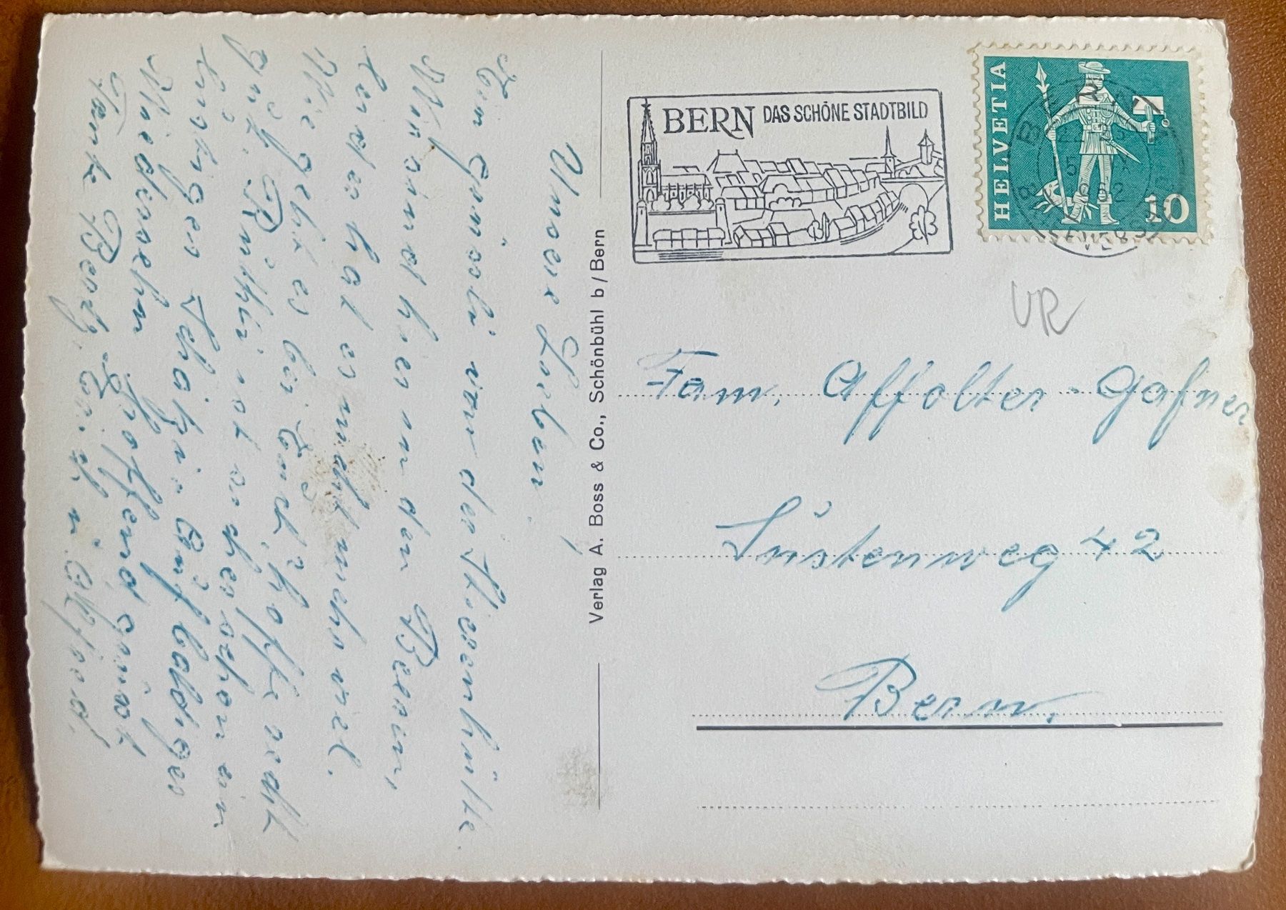 Cartoline postali: BÜRGLEN - OCHSEN mit Kühe 1962 – Usato da Lutry venduto da Ediego 1