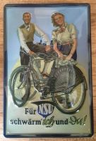 Blechschild 3D-FÜR NSU SCHWÄRME ICH UND